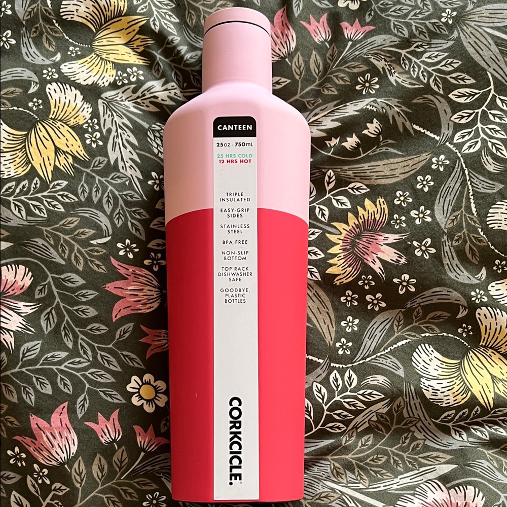 NWT Corkcicle Two-Tone Pink Canteen and Tumbler - Picture 3 of 4